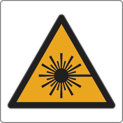 Waarschuwingsbord - Laserstraling - Aluminium Waarschuwingsbord - Laserstraling - Aluminium