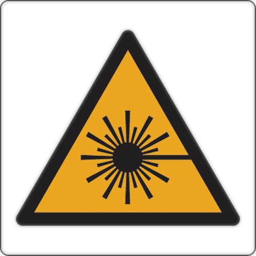Panneau danger - Rayonnement laser - Aluminium