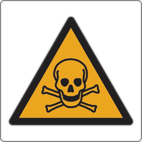 Waarschuwingsbord - Giftige stoffen - Aluminium