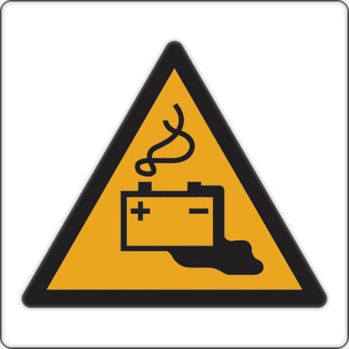 Waarschuwingsbord - Accu wordt geladen - Aluminium Waarschuwingsbord - Accu wordt geladen - Aluminium