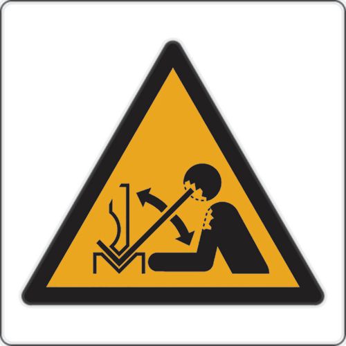 Panneau danger - Mouvement rapide de la pièce - Aluminium Panneau danger - Mouvement rapide de la pièce - Aluminium