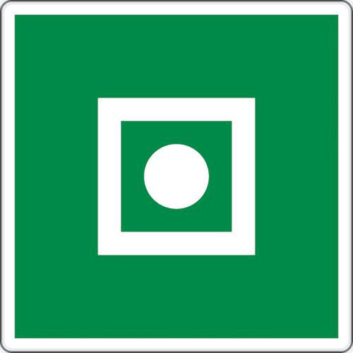 Evacuatiebord - Algemeen alarm aanwezig - Aluminium