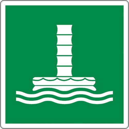 Panneau évacuation - Conduit évacuation en mer - Aluminium