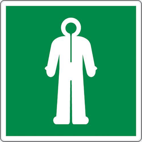 Panneau secours - Vêtements survie - Aluminium