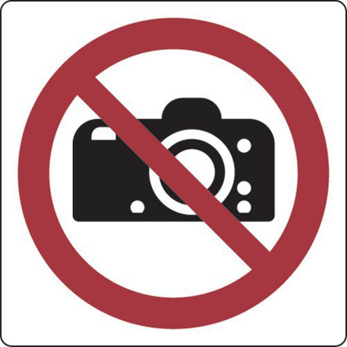 Verbodsbord - Foto's maken niet toegestaan - Aluminium