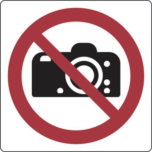 Verbodsbord - Foto's maken niet toegestaan - Aluminium Verbodsbord - Foto's maken niet toegestaan - Aluminium
