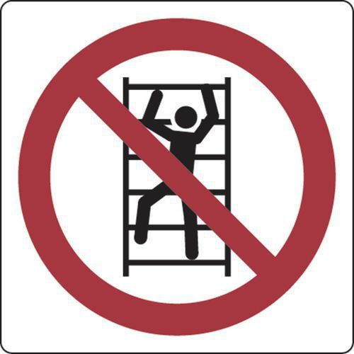 Verbodsbord - Verboden te klimmen - Aluminium