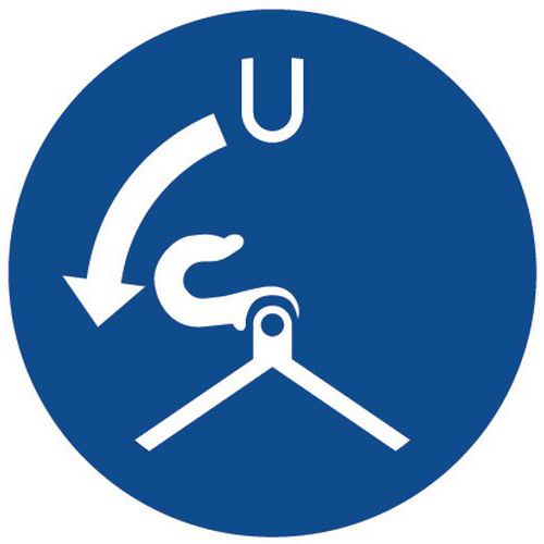 Panneau obligation - Larguer lors mise à l'eau en mer - Aluminium