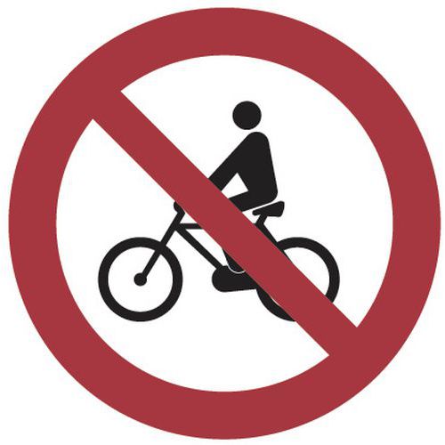 Verbodsbord - Verboden voor fietsers - Aluminium