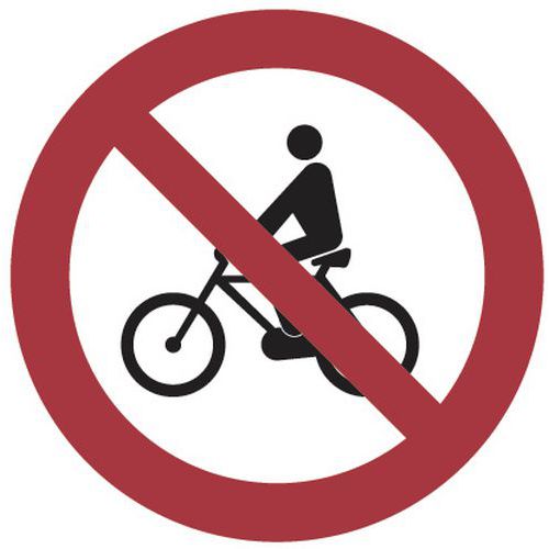 Verbodsbord - Verboden voor fietsers - Aluminium Verbodsbord - Verboden voor fietsers - Aluminium