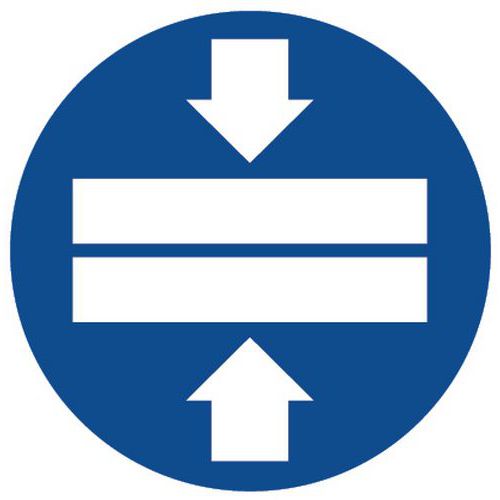 Gebodsbord - Een blokkering gebruiken - Aluminium