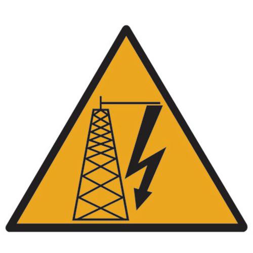Waarschuwingsbord - Hoogspanning - Aluminium Waarschuwingsbord - Hoogspanning - Aluminium