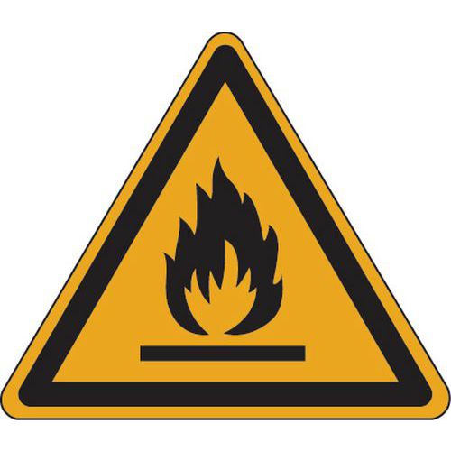 Waarschuwingsbord - SL brandgevaarlijke stoffen - Aluminium