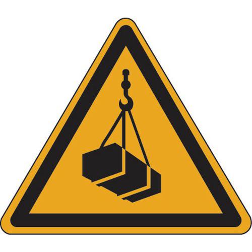 Panneau danger - Charges en suspension - Aluminium