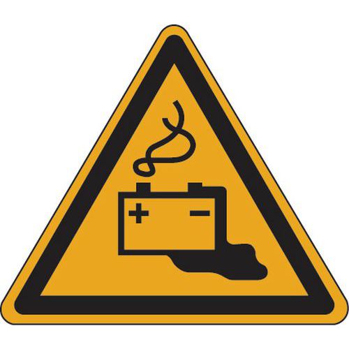 Waarschuwingsbord - Accu wordt geladen - Aluminium Waarschuwingsbord - Accu wordt geladen - Aluminium
