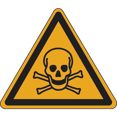 Panneau danger - Matières toxiques - Aluminium