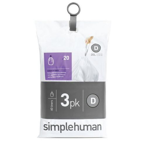 Afvalzakken Pocket Liner 20 liter (D)- Simplehuman Afvalzakken Pocket Liner 20 liter (D)- Simplehuman