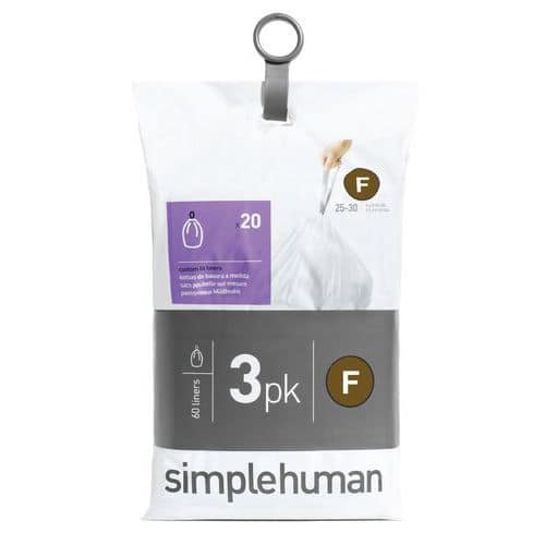 Afvalzakken Pocket Liner 25 liter (F)- Simplehuman