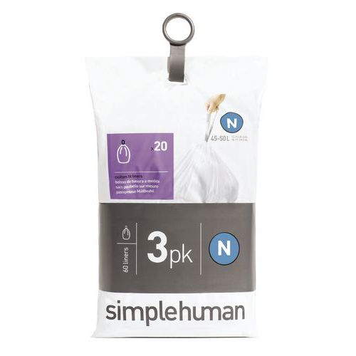 Afvalzakken Pocket Liner 45 liter (N)- Simplehuman Afvalzakken Pocket Liner 45 liter (N)- Simplehuman