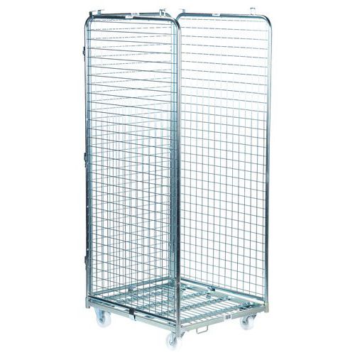 Rolcontainer - Basis van verzinkt staal - Draagvermogen 400 kg - Manutan