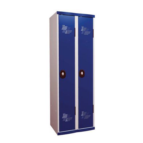 Vestiaire 2 colonnes Seamline Optimum® Largeur 300 mm sur socle- Acial