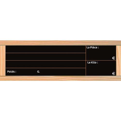 Etiket voor de prijs van brood