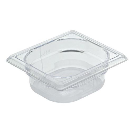 Gastronormbak 1/6 Cristal+, Model: Bak 1.5 l, Totale inhoud: 1.5 L, Materiaal: Copolyester