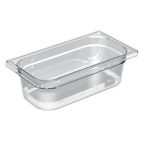 Gastronormbak 1/3 Cristal+, Model: Bak 2 l, Totale inhoud: 2 L, Materiaal: Copolyester, Totale hoogte: 65 mm
