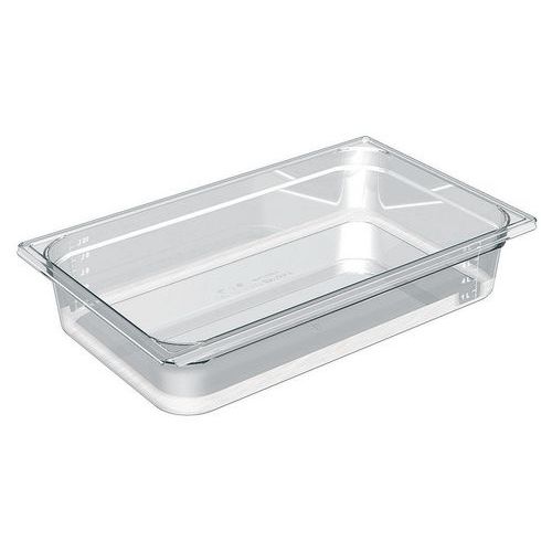 Gastronormbak 1/1 Cristal+, Model: Bak 6,5 l, Totale inhoud: 6.5 L, Materiaal: Copolyester