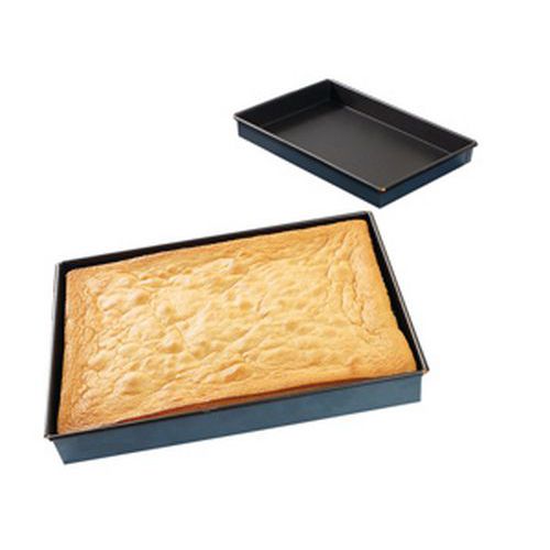 Vierkant bakvorm voor taarten Exopan®, Hoogte: 3.5 cm, Type: Box, Lengte: 350 mm, Materiaal: Staal