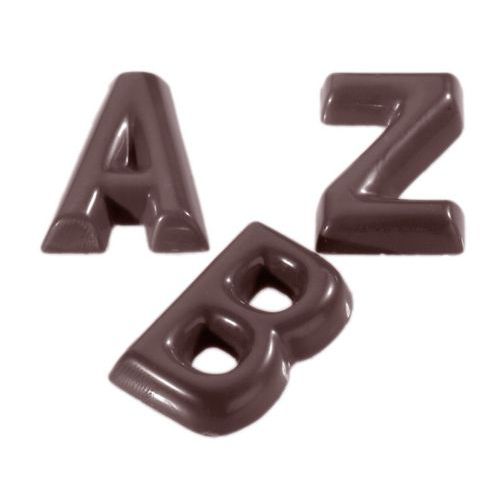 Vorm voor chocolade in alfabetvorm
