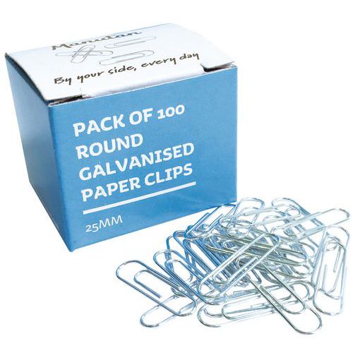Gegalvaniseerde paperclip rond - Manutan