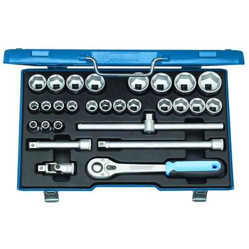 Jeu douilles 1/2 28 pièces 10-36mm 19VMU/D19VMU - Gedore Jeu douilles 1/2 28 pièces 10-36mm 19VMU/D19VMU - Gedore