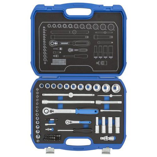 Jeu douilles 1/4+1/2 19 BMC 20 - Gedore Jeu douilles 1/4+1/2 19 BMC 20 - Gedore