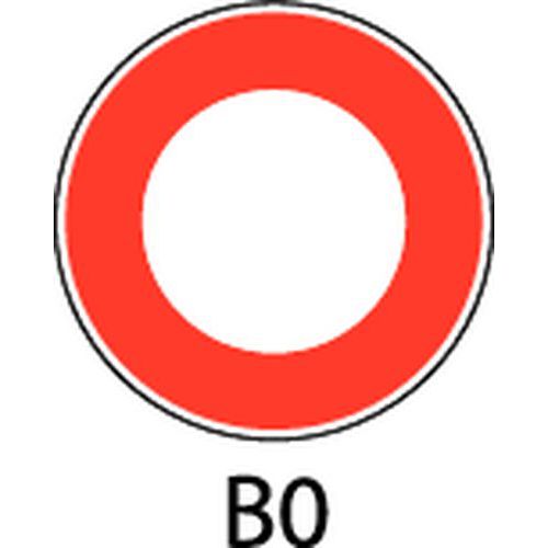 Signaalbord - B0 - Verkeer verboden in 2 richtingen