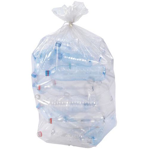Transparante afvalzak met sluitlint - Jetsac Transparante afvalzak met sluitlint - Jetsac
