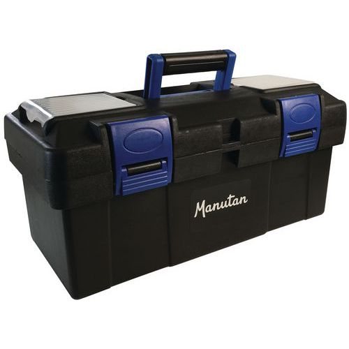 Kunststof gereedschapskist, Max. belasting: 8 kg, Totale hoogte: 195 mm, Totale breedte: 220 mm