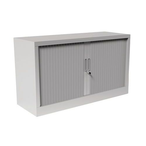 Armoire à rideaux - Sans plateau supérieur - Gris aluminium Armoire à rideaux - Sans plateau supérieur - Gris aluminium
