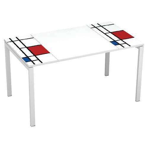 Recht bureau Easy Office breedte 140 cm - Manutan Expert