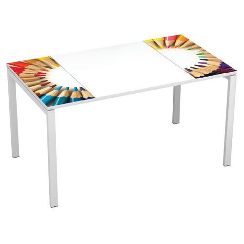 Recht bureau Easy Office breedte 140 cm - Manutan Expert