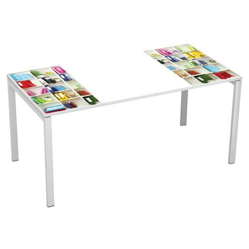 Bureau droit Easy Office Largeur 160 cm - Manutan Expert