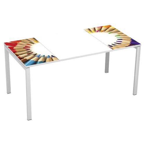 Recht bureau Easy Office breedte 160 cm - Manutan Expert