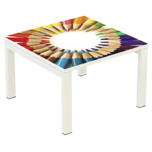 Table basse carrée Easy Office - 60 x 60 cm - Manutan Expert