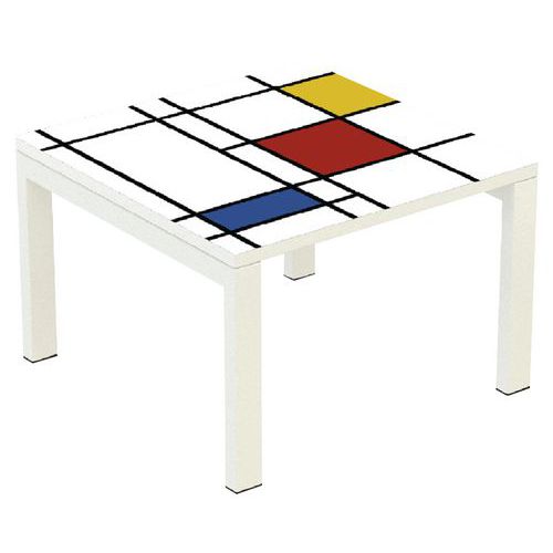 Table basse carrée Easy Office - 60 x 60 cm - Manutan Expert