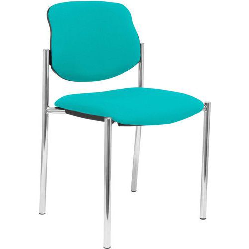 Vergaderstoel Villalgordo - Verchroomde structuur - Piqueras y Crespo