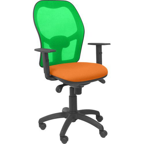 Chaise de bureau Jorquera bras réglable dossier vert-Piqueras y crespo Chaise de bureau Jorquera bras réglable dossier vert-Piqueras y crespo