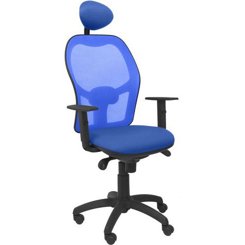 Chaise de bureau Jorquera avec dossier bleu - Piqueras y crespo