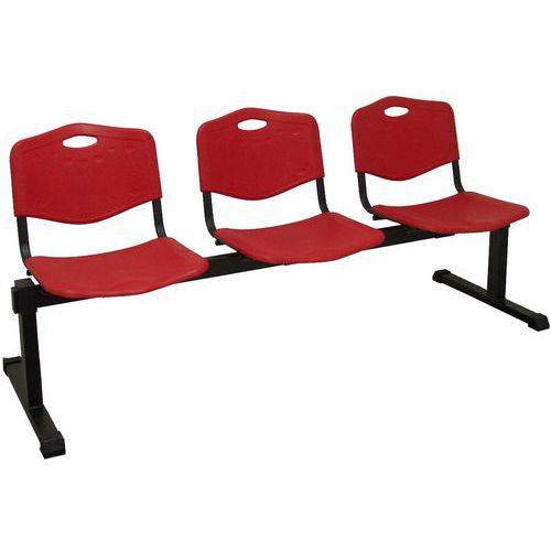 Receptiestoel Robledo 3 zitplaatsen in PVC - Piqueras y Crespo Receptiestoel Robledo 3 zitplaatsen in PVC - Piqueras y Crespo