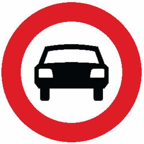 Panneau de signalisation - C6 - Interdiction aux voitures