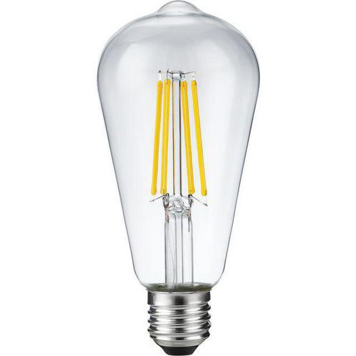 Ledlamp filament E27 ST58 tot ST64 Rustika 4 tot 10 W, Lichtstroom: 650 lm, Type fitting: E27